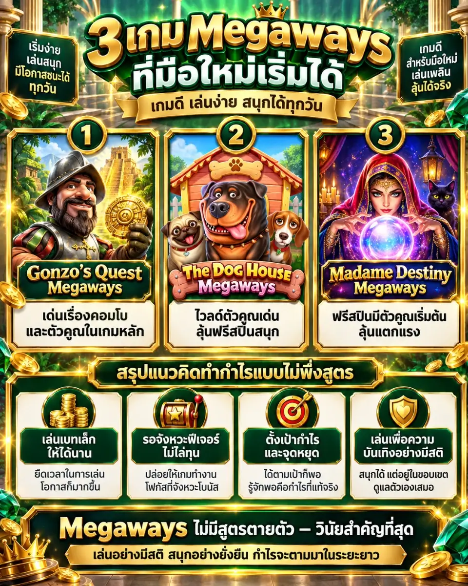 เกมยอดนิยมของ Megaways